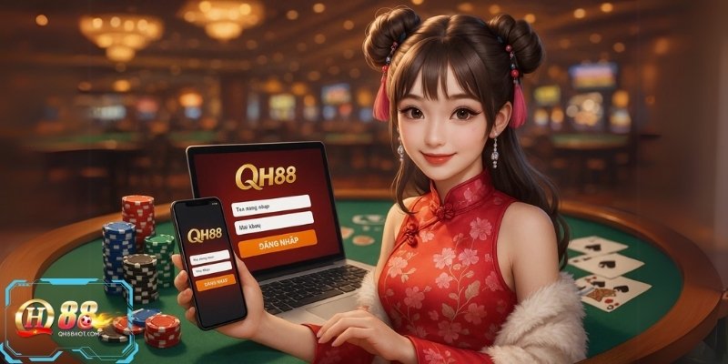 Đăng nhập QH88 dễ dàng trên mọi thiết bị, không lo gián đoạn, luôn mượt như lụa.